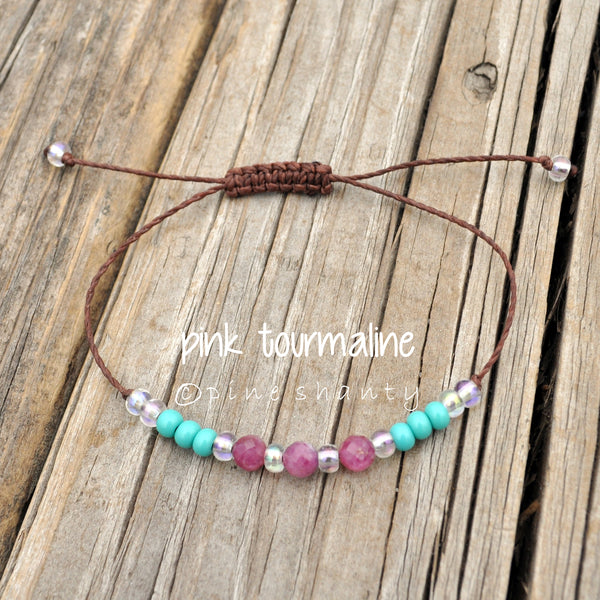 Pink Opal w/Pink Tourmaline Bracelet– High Vibrations by Shar Schmidt